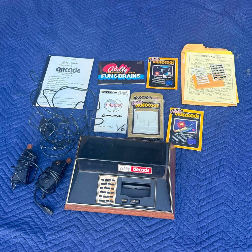 Vintage Bally Astrocade Console Bundle Videocade Games Manuals Untested Lot